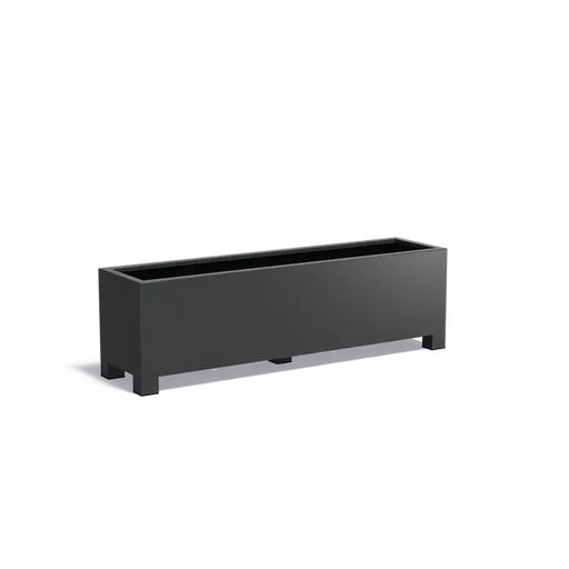 Aluminium plantenbak met poten AFP22