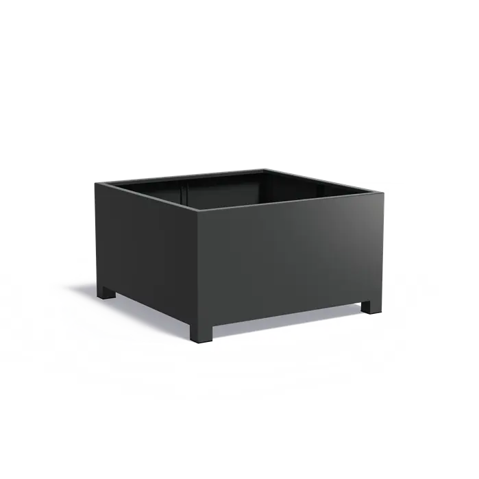 Aluminium plantenbak met poten AFP3.1