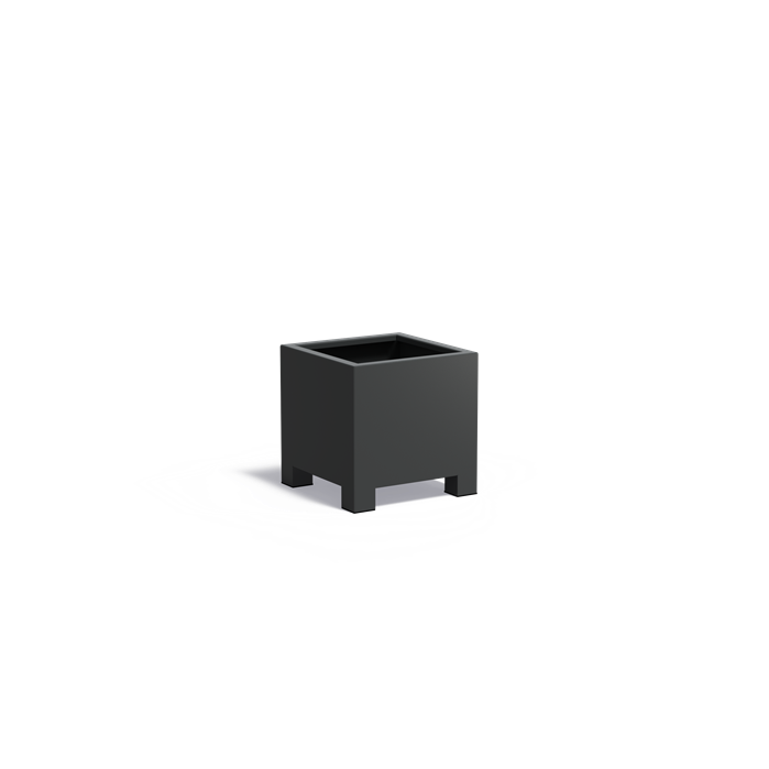 Aluminium plantenbak met poten AFP8