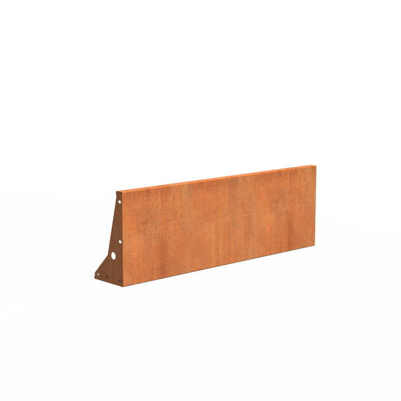 Stützwand aus Cortenstahl - Gerade | 150 × 25 × 50 cm
