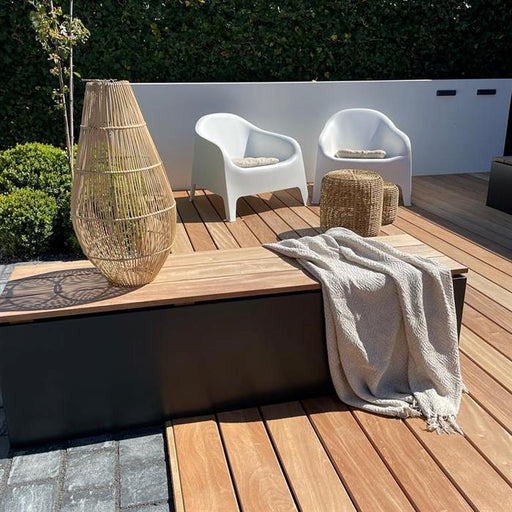 Adezz-Aluminium sokkel met hout