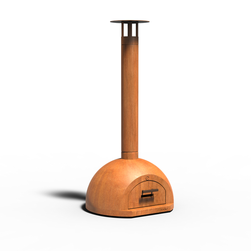 Cortenstaal pizzaoven Dome - houtgestookt