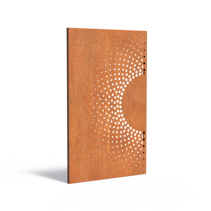 Cortenstahl Sichtschutzpaneel ABSTRACT (CPA2.2) | 110 x 180 cm