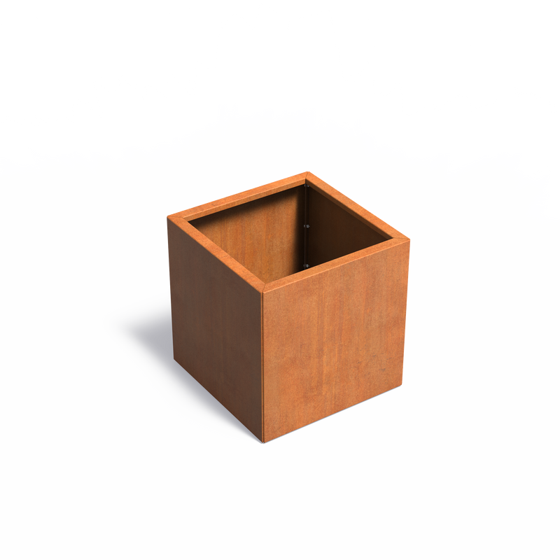 Cortenstahl Pflanzkübel Carrez CONNECT ohne Boden | 70 x 70 x 70 cm