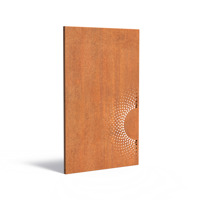 Cortenstahl Sichtschutzpaneel ABSTRACT (CPA2.3) | 110 x 180 cm