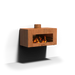 Enok wandmodel buitenhaard corten 