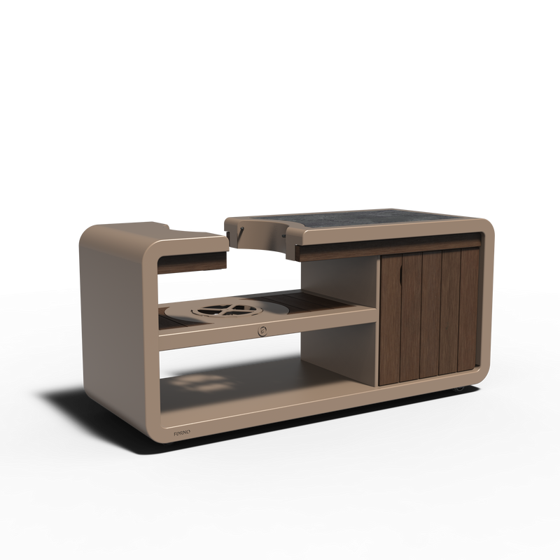 STATION Kamado 200 x 75 x 93 cm - aluminium