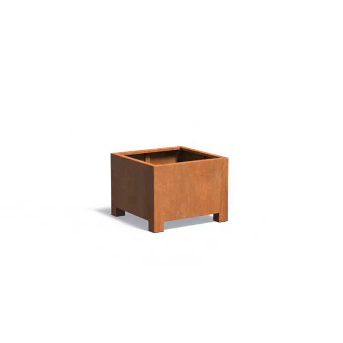 Carrez plantenbak corten met poten CAP6.2