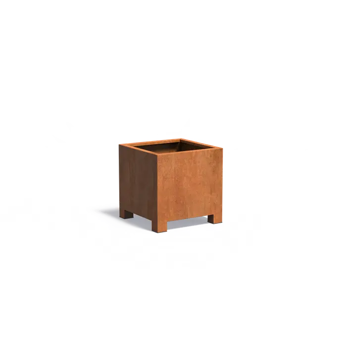 Carrez plantenbak corten met poten CAP7