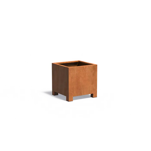 Carrez plantenbak corten met poten CAP7