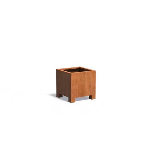 Carrez plantenbak corten met poten CAP8