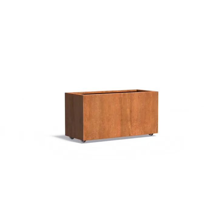 Carrez corten met wielen CAWL22.2