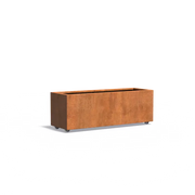 Carrez corten met wielen CAWL23.1