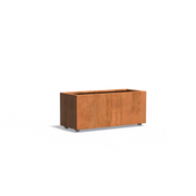 Carrez corten met wielen CAWL23.2