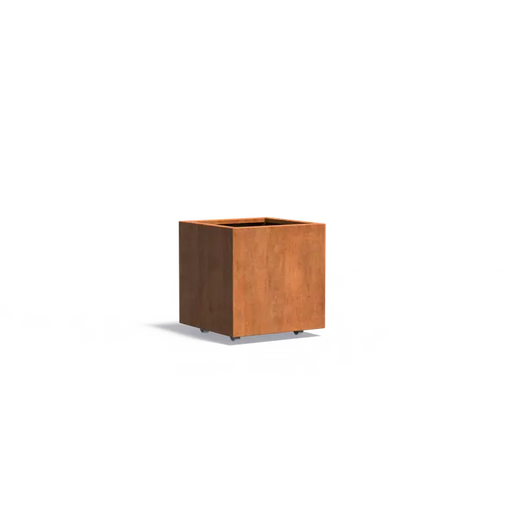 Carrez corten plantenbak met wielen CAWL8