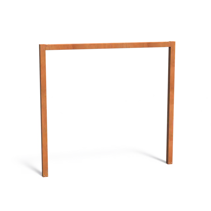 Cortenstaal U-vom pergola 2700x2500