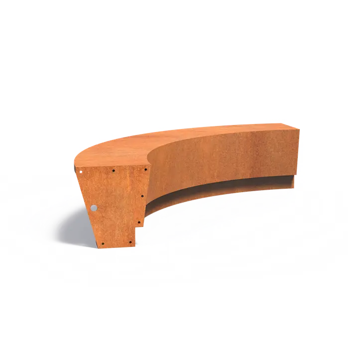 REVERT Cortenstahl Stützwand – Innenbogen | 150 × 150 × 50 cm