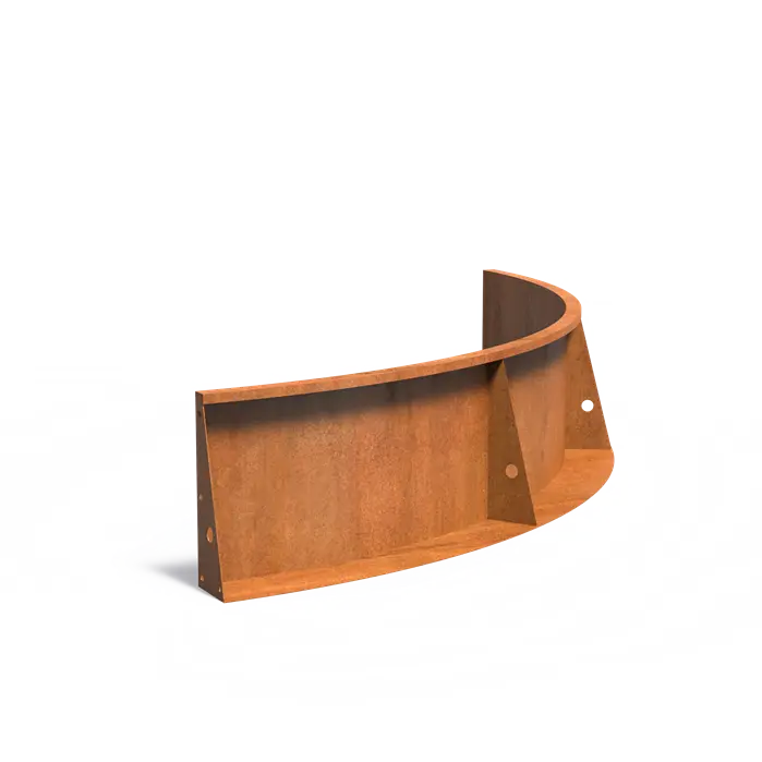 Stützwand – Innenbogen | 200 × 200 × 50 cm | Cortenstahl 