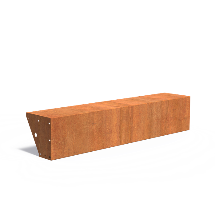 keerwand cortenstaal met brede rand