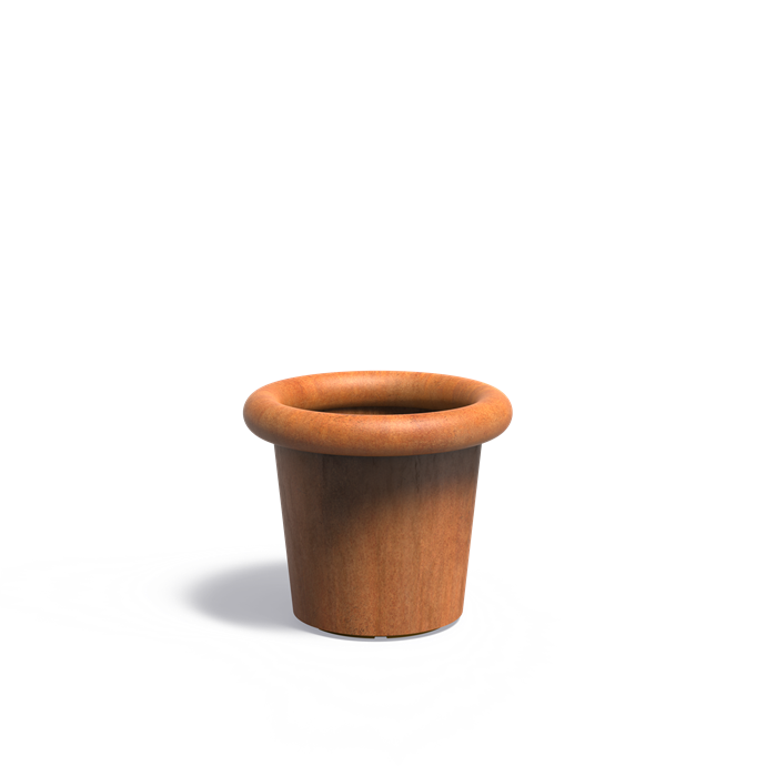 TUBE ø 70 x 60.6 cm - Luxe cortenstaal plantenbak met bodem