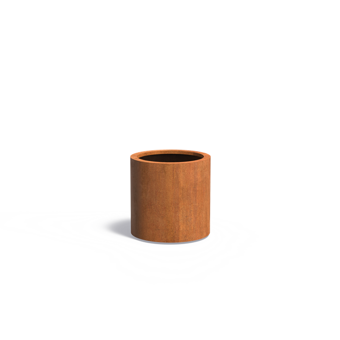 CIRCUM met bodem ø 60 × 60 cm - Cortenstaal plantenbak