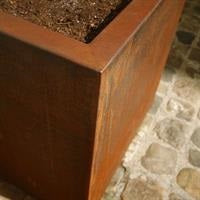 Cortenstaal plantenbak CARREZ zonder bodem | 80 x 80 x 80 cm