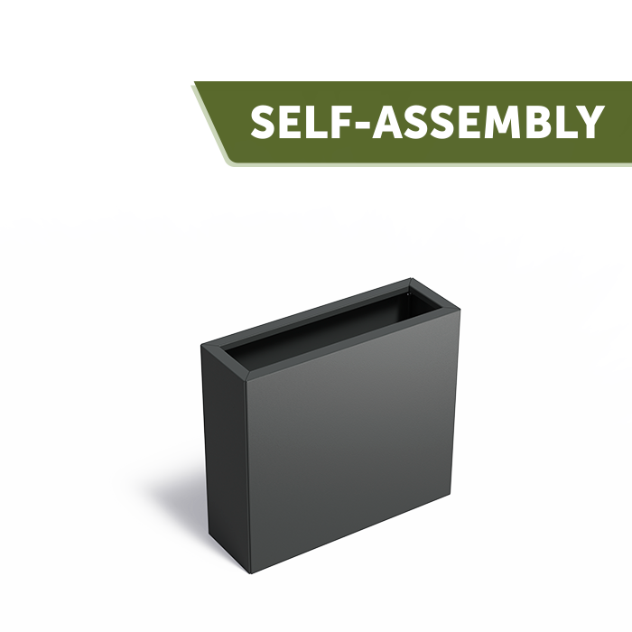 CARREZ Connect Pflanzkübel ohne Boden – pulverbeschichtet | 90 x 30 x 80 cm
