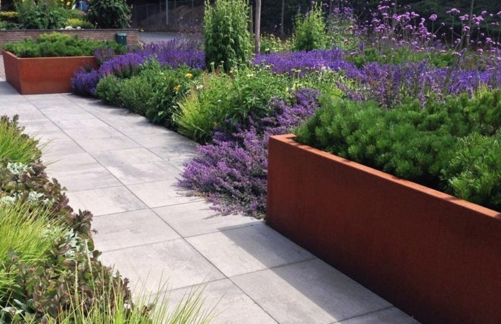 Cortenstaal kantopsluiting hoog