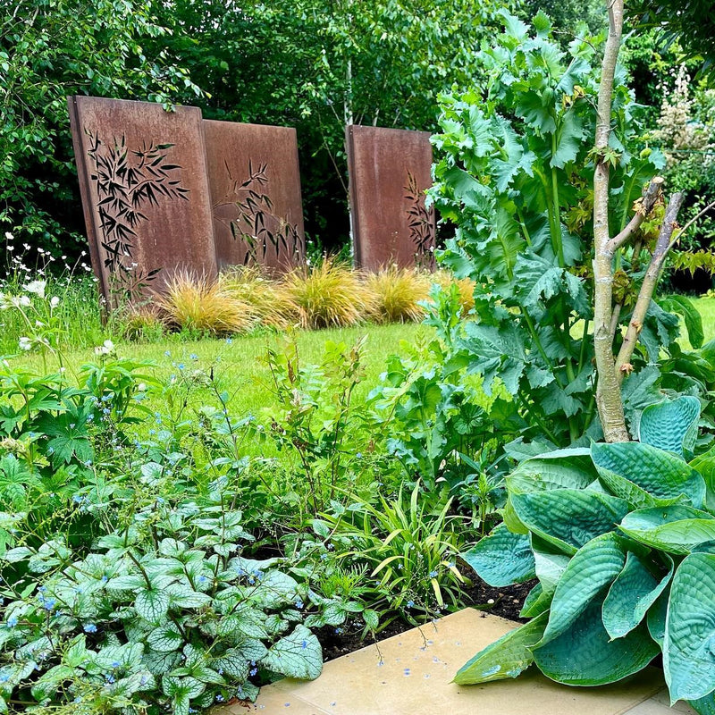 Cortenstahl Sichtschutzpaneel NATURE (CPN1) | 110 x 180 cm