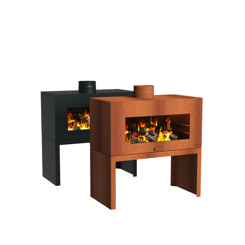 Enok zwart en corten 