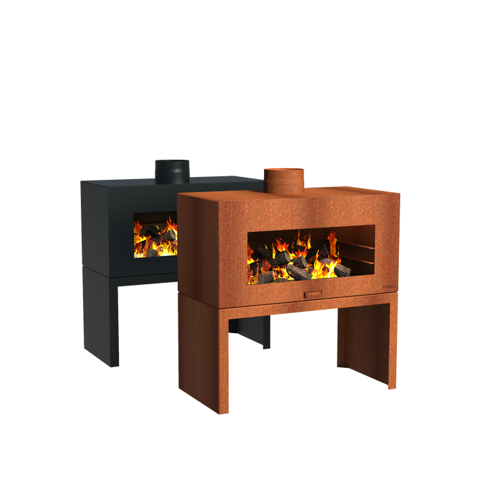 Enok zwart en corten 