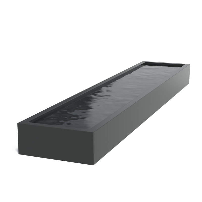 Aluminium kant-en-klare vijver | 500 x 100 x 40 cm
