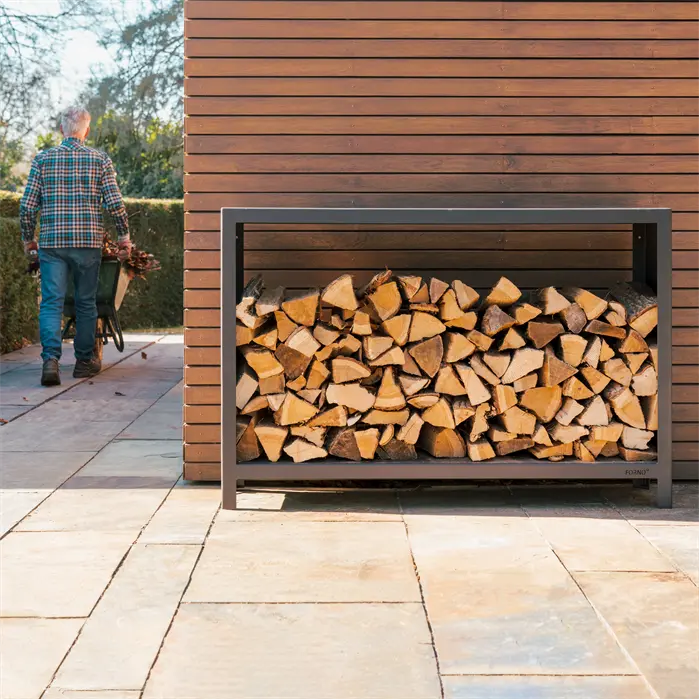 Forno houtopslag gecoat staal