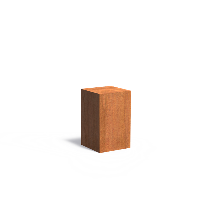 Sockel aus Cortenstahl | 50 x 50 x 80 cm