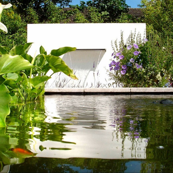 Adezz vijverwand wit met waterval 