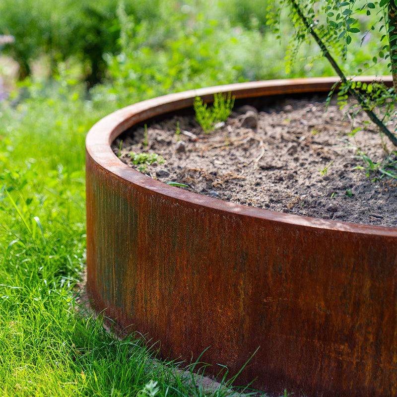 CIRCUM zonder bodem ø  120 × 80 cm - Cortenstaal plantenbak