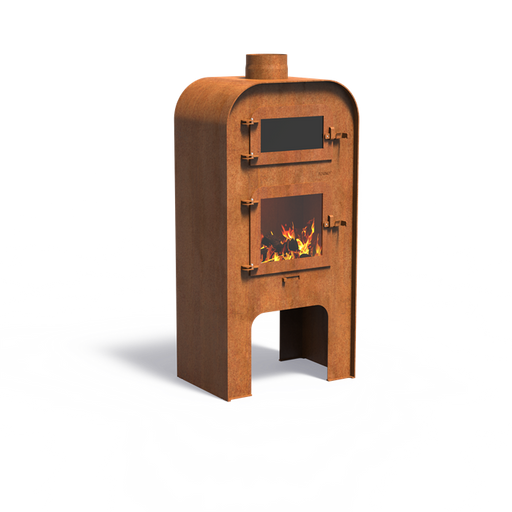 GAP cortenstaal buitenhaard + pizzaoven