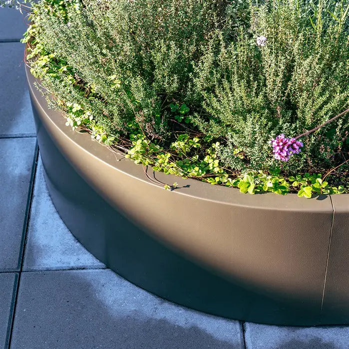 Adezz gecoat stalen keerwand rond