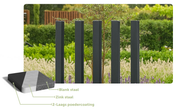 Kenmerken gecoat stalen tuinpalen