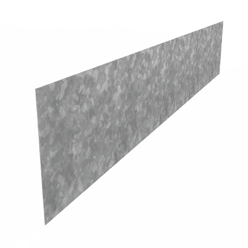 Rasenkante aus verzinktem Stahl – Gerader Rand 2300×2×70 mm | Set mit 20 Stück