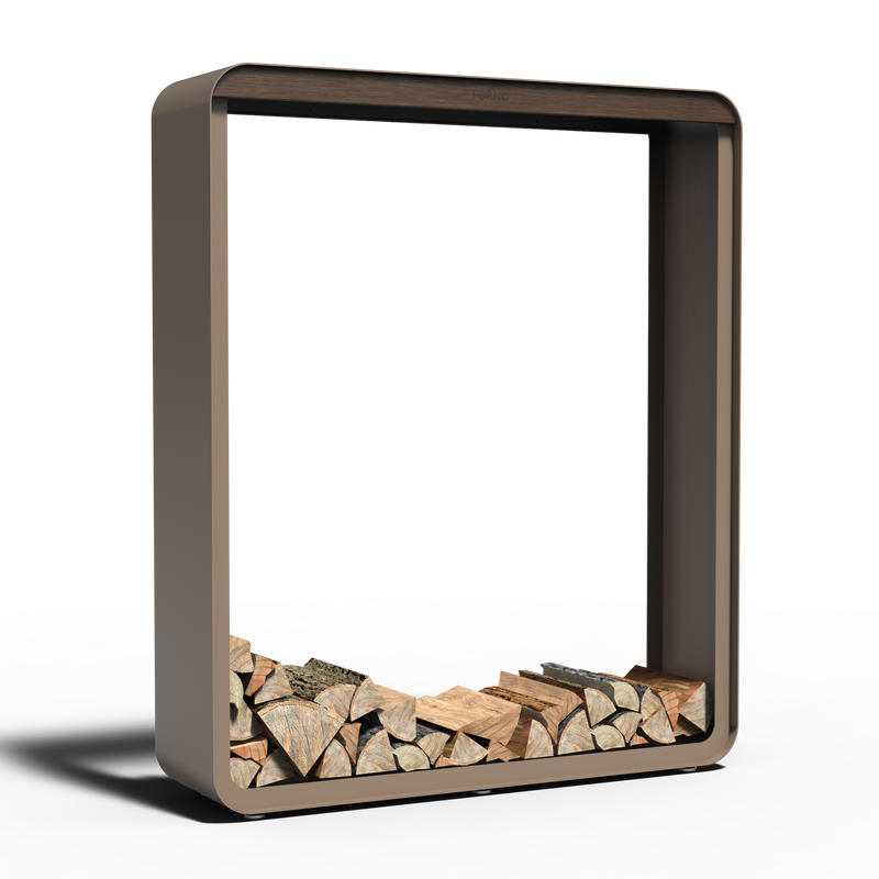 Aluminium Holzlager SERRA | 100 x 40 x 80 cm