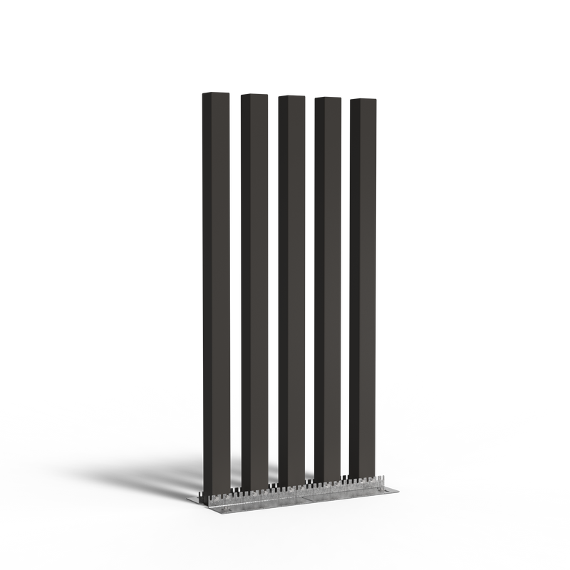 Gecoat stalen Regular tuinpalen 300 cm, set van 5