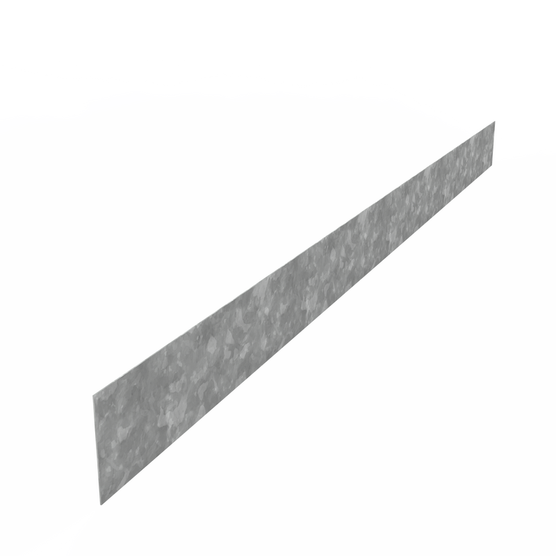 Rasenkante aus verzinktem Stahl – Gerader Rand 2300×2×70 mm | Set mit 20 Stück
