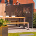 tuinpaneel gecoat