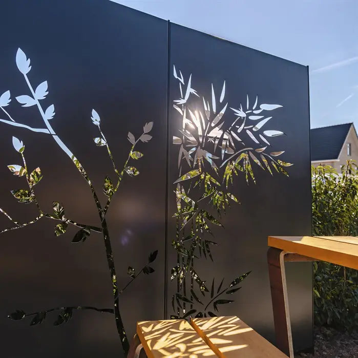 Sichtschutzpaneel NATURE VPN2 beschichteter Stahl 110 x 5 x 180 cm

