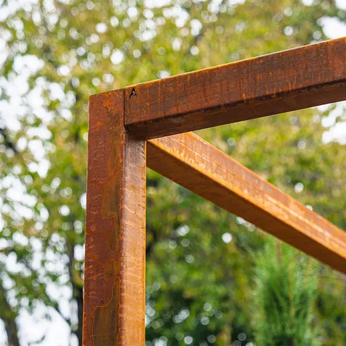 cortenstaal pergola