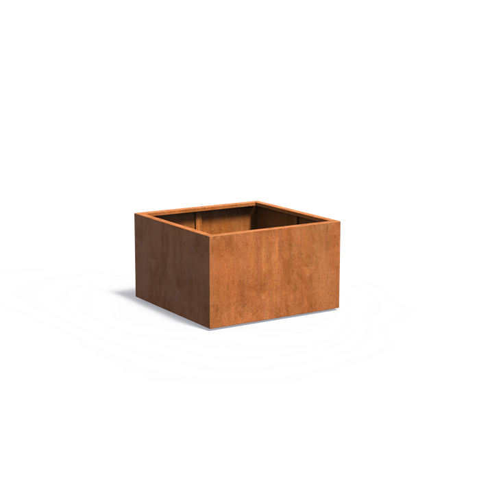 CARREZ 100 x 100 x 60 cm - Cortenstaal plantenbak met bodem