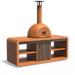 Forno corten Station met Dome pizzaoven 