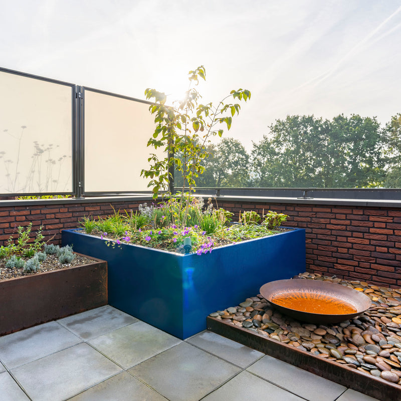 Aluminium Pflanzkübel CARREZ | 100 x 40 x 80 cm