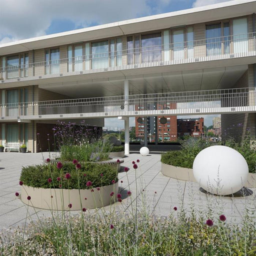 aluminium keerwand border rond